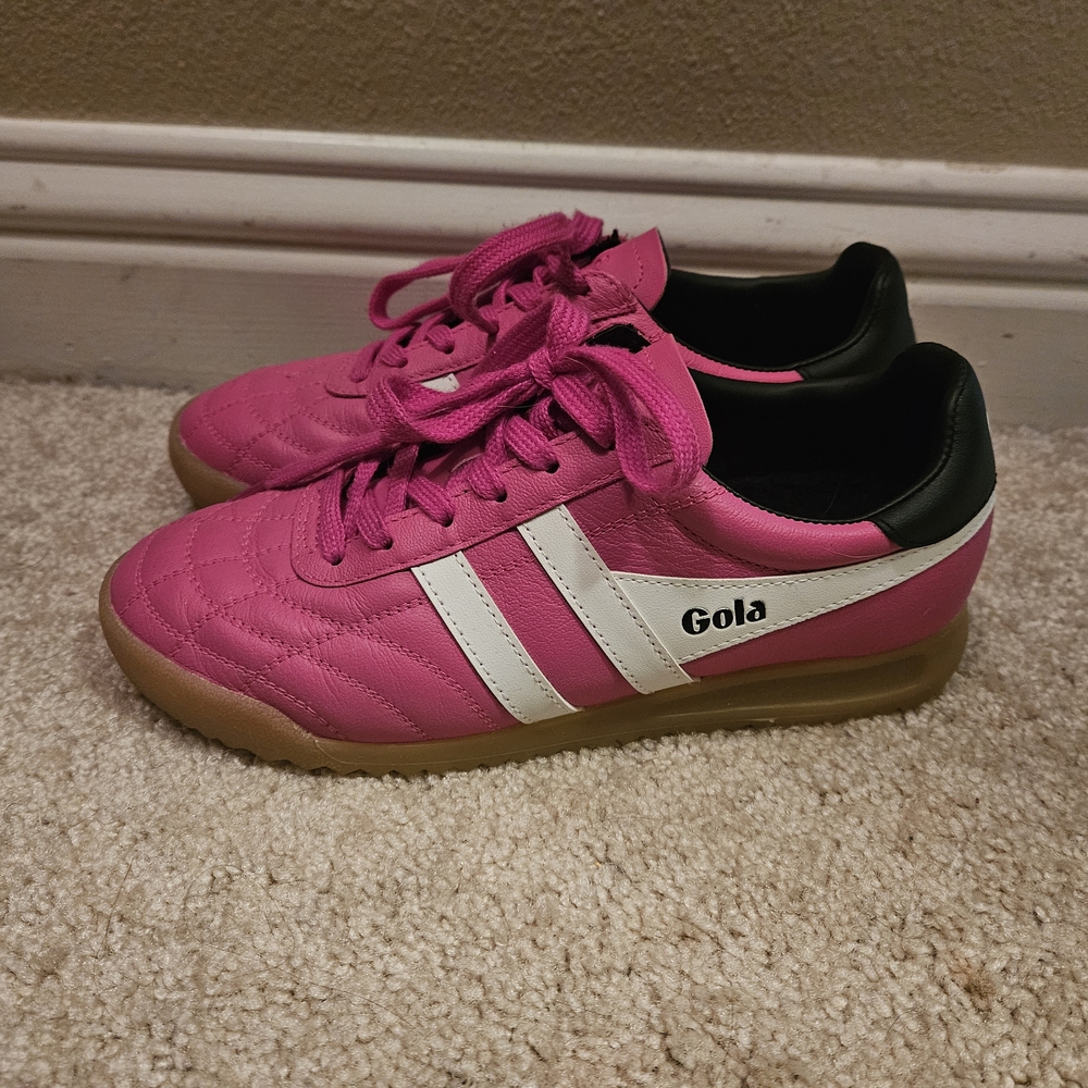 Gola Vibrant Pink and White Sneakers